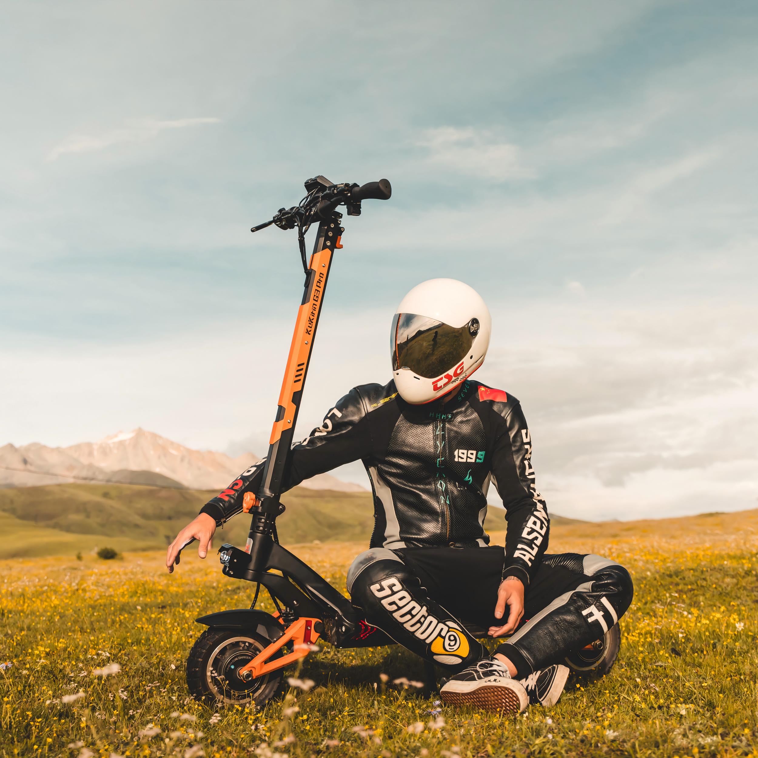 KuKirin G3 Pro 52V 23Ah Battery,1200W Powerful Motor Off-Road Electric Scooter Kukirin