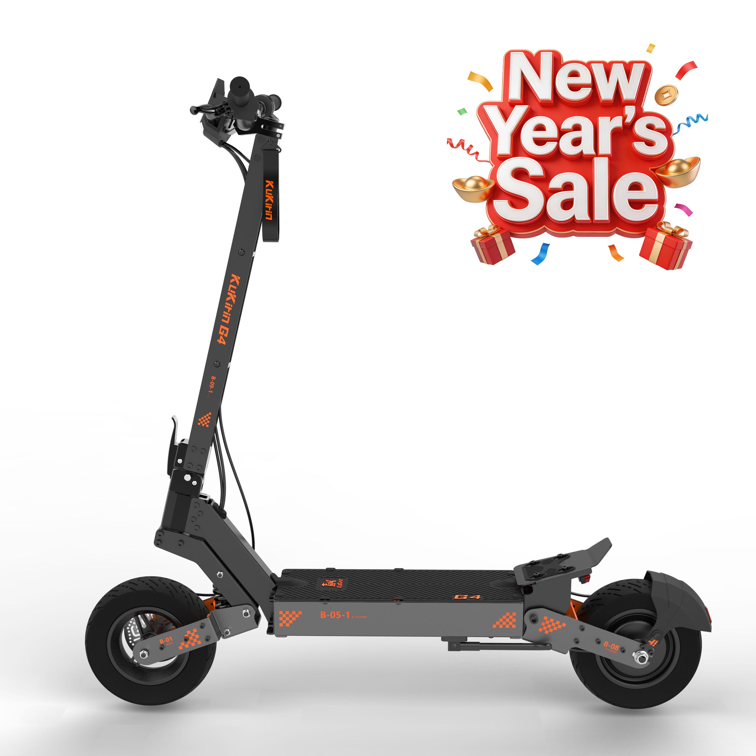 KuKirin G4 60V 20Ah Battery,2000W Powerful Motor Electric Scooter