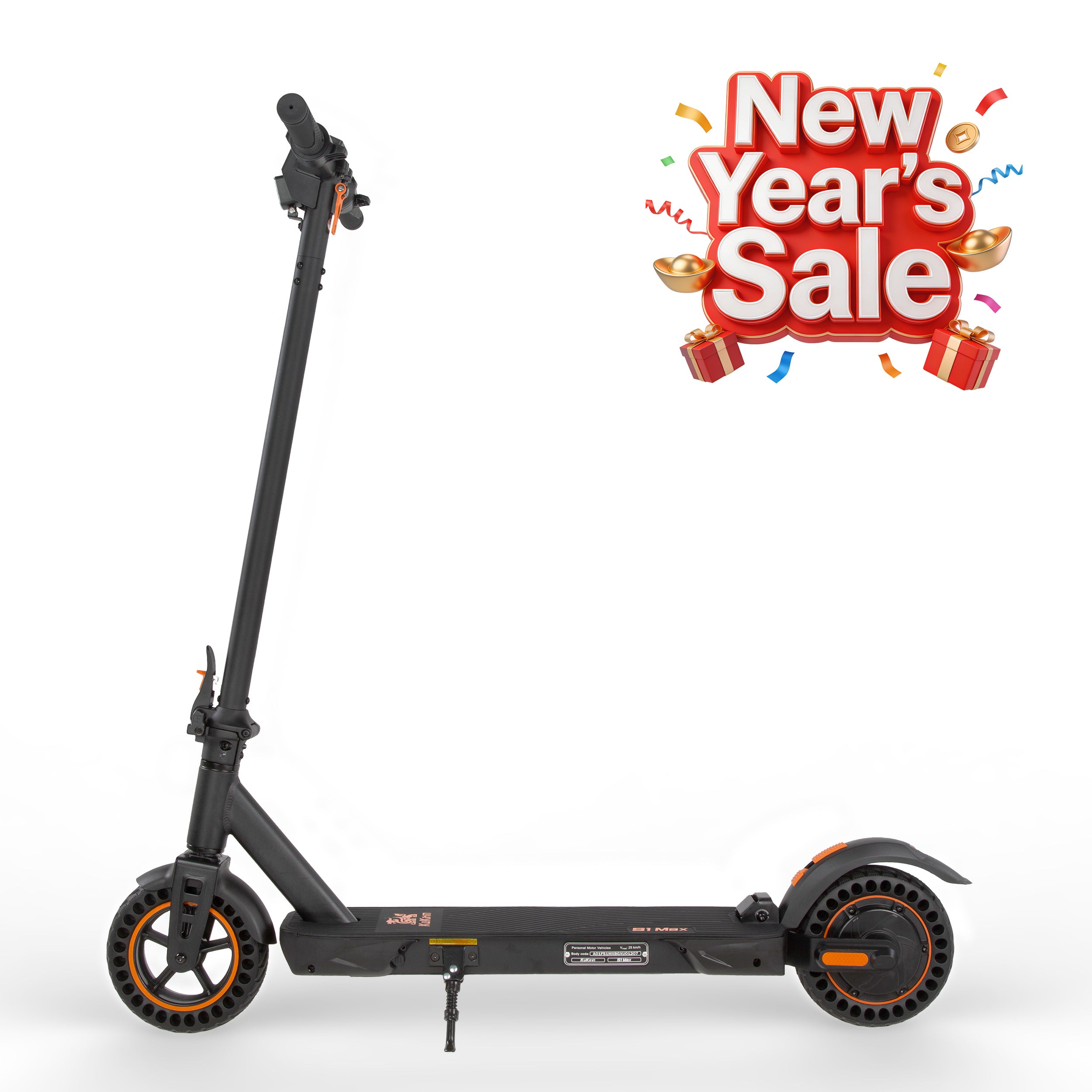 KuKirin S1 Max 36V 10.4Ah Battery, Dual 350W Powerful Motor Electric Scooter