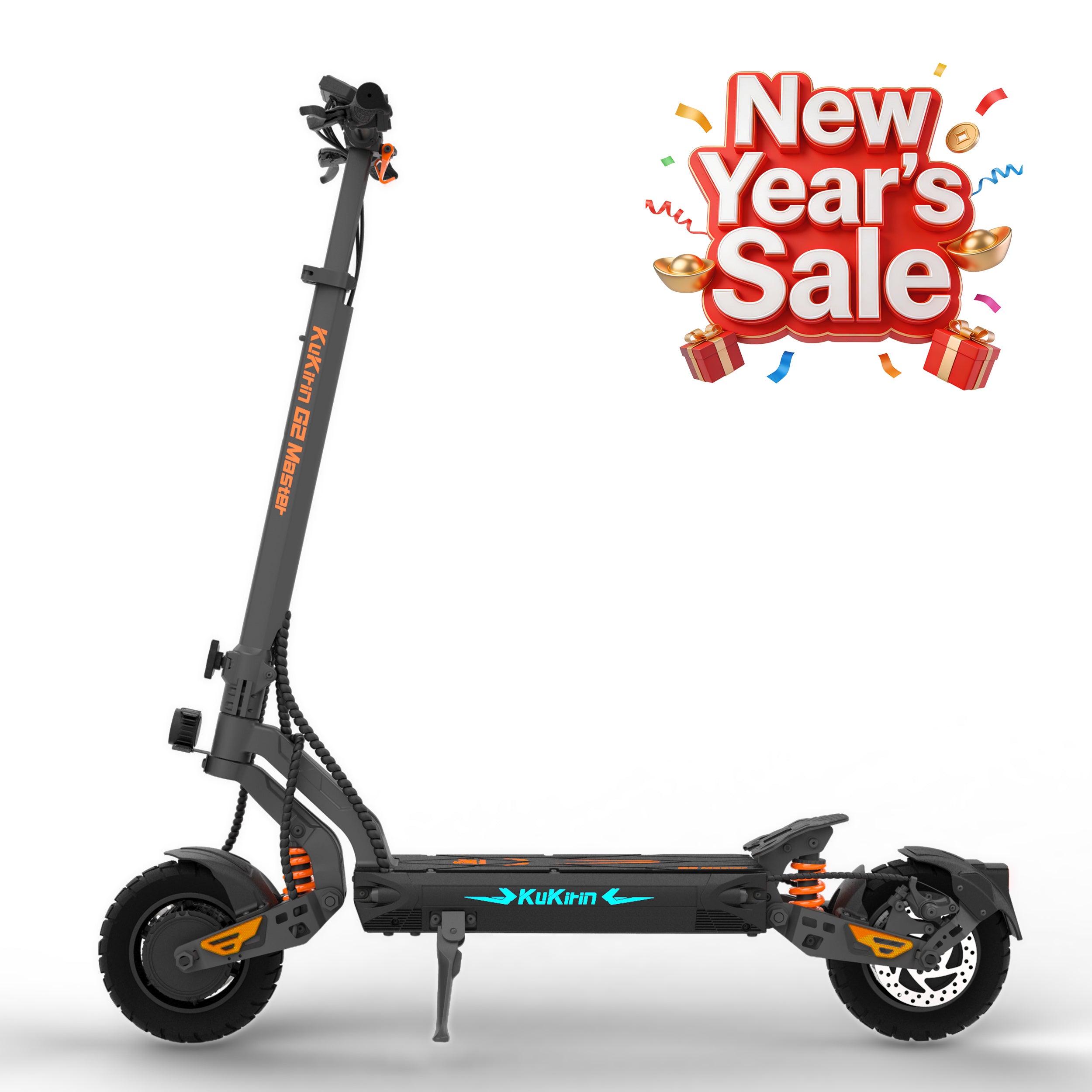 KuKirin G2 Master 52V 20.8Ah Battery, Dual 1000W Powerful Motor Electric Scooter